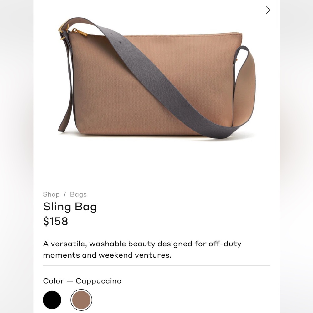 Cuyana Medium Sling in Cappuccino